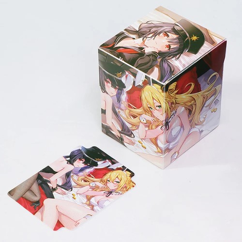 Anime Card Storage Box with Divider Labrynth Plastic Portable Card Case Hold 100 - Picture 7 of 9