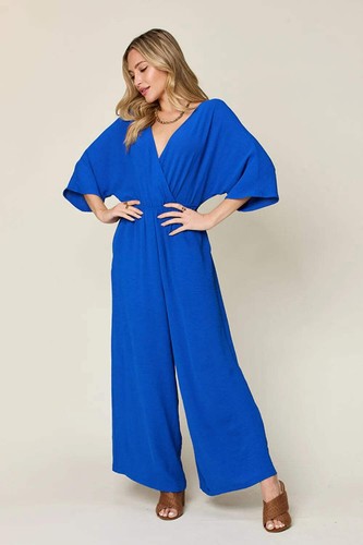 Mono Surplice Pierna Ancha con Bolsillos - Favorecedor, Elegante y Cómodo - Imagen 27 de 48