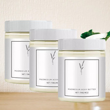 3PCS114g/4OZ Magnesium Butter Magnesium Full Body Butter Cream Moisturizing Body