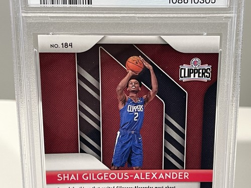 2018-19 Panini Prizm Rookie #184 Shai Gilgeous-Alexander PSA 8 LA Clippers Slab - Imagen 12 de 14
