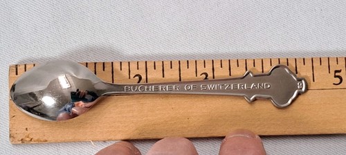 Vintage Bucherer of Switzerland Lucerne Rolex Souvenir Spoon 4 3/8" with Box  - Picture 6 of 10