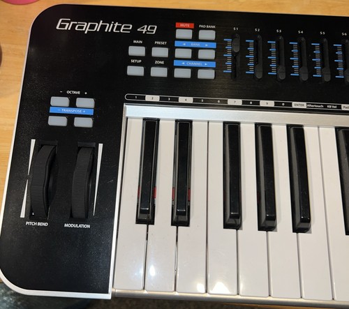 Controlador de teclado Samson Graphite 49 teclas USB MIDI DJ - ¡Leer descripción! - Imagen 9 de 15