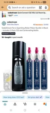 SodaStream Terra Sparkling Water Maker Bundle in Black - includes 3-Pack CO2 