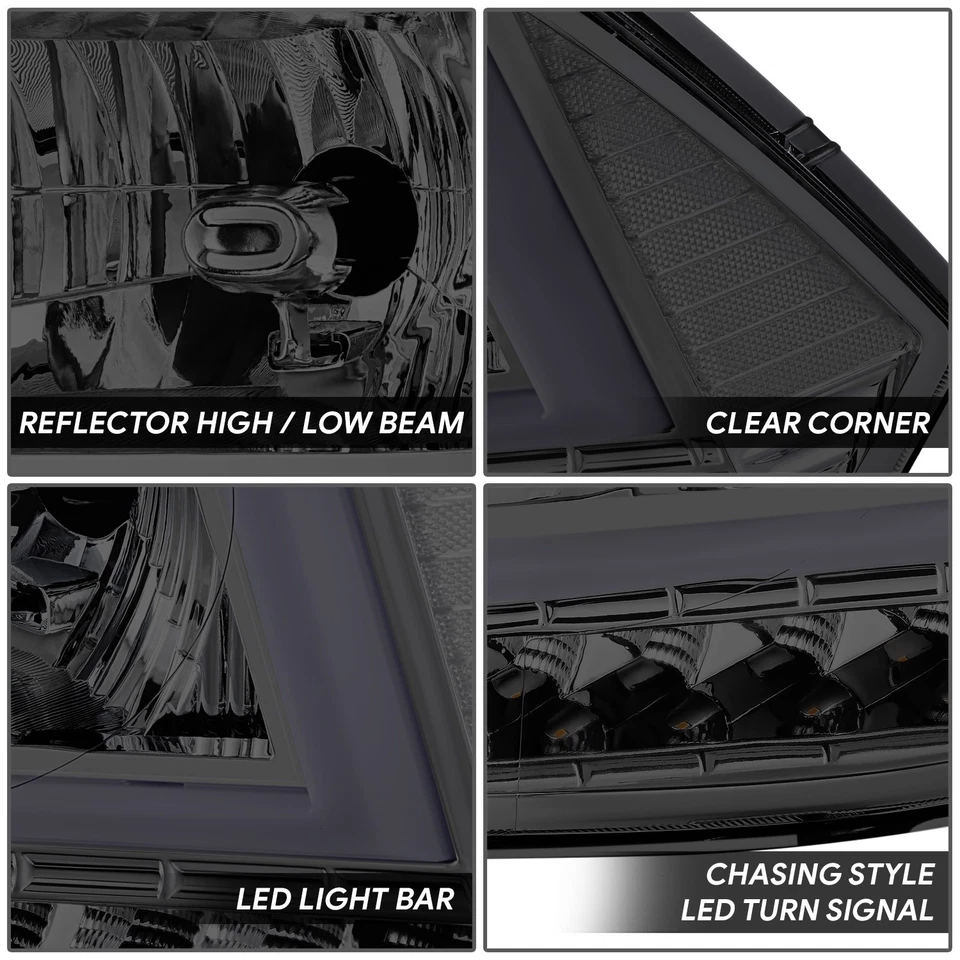 Faróis de seta sequenciais U-LED DRL fumê/claro RAM 1500 2009-2014 - Imagem 3 de 4