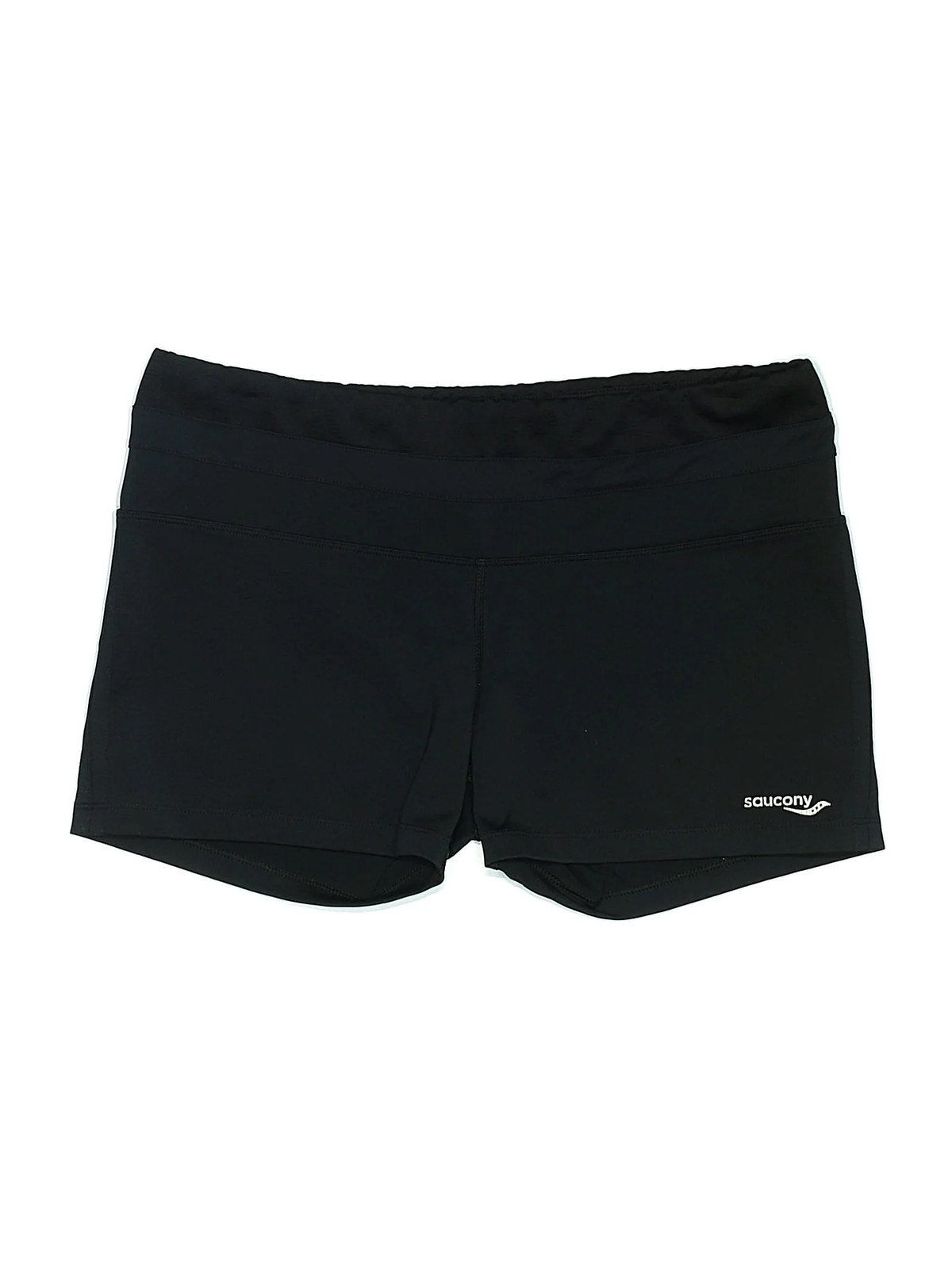 Saucony Women Black Athletic Shorts 12