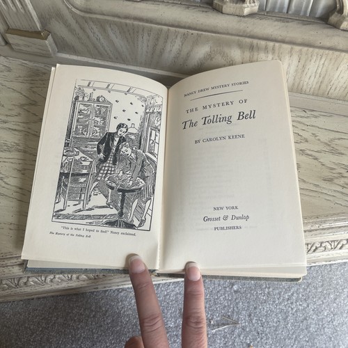 The Mystery of the Tolling Bell Book Nancy Drew Carolyn Keen 1946 HB - Picture 7 of 8