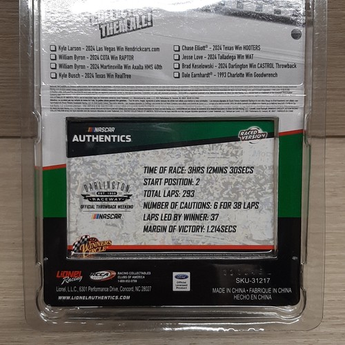 Winner's Circle #6 Brad Keselowski 2024 Castrol NASCAR 1:64 Raced Lionel Racing - Picture 7 of 9