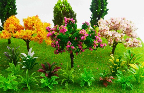 28 Pcs Miniature Fairy Garden Tree Plant Ornament, Mixed Model Trees 1-3 Inch... - Picture 6 of 7