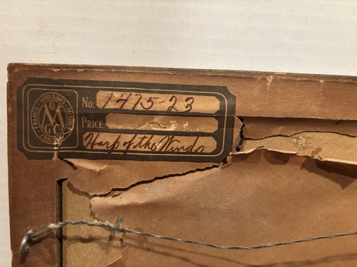 Gerahmte Harfe der Winde (Martin 1895) Copyright Morris & Bendien New York 13 x 9 Zoll - Bild 5 von 7