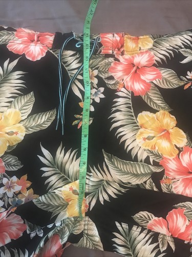 Lebendiger Badeanzug Blumenmuster Tropical Print Taschen Gummibund 2XL George Cargo - Bild 7 von 8