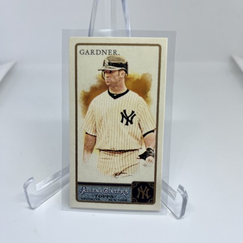 2011 Topps Allen & Ginter Mini NO NUMBER SP /50- Brett Gardner #346 NY Yankees