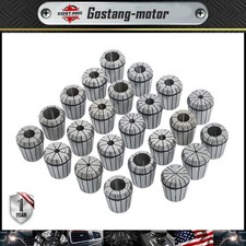 24Pcs ER40 Collet Set Metric Size High Precision Spring Clamping Collets