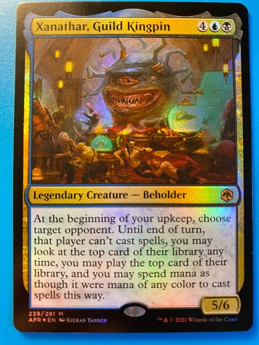 MTG 1x FOIL Xanathar, Guild Kingpin 239 Adventures in the Forgotten Magic x1 NM