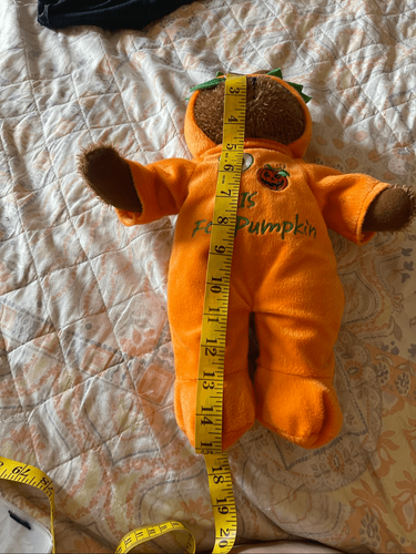 Passport Plüschtiere braun orange Bär Halloween Kürbis Plüschtier 15 Zoll - Bild 8 von 9