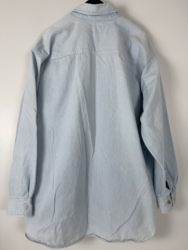 Vtg Chase Authentics Rusty Wallace Shirt Size XL Denim Button Down Miller Light - Picture 7 of 15