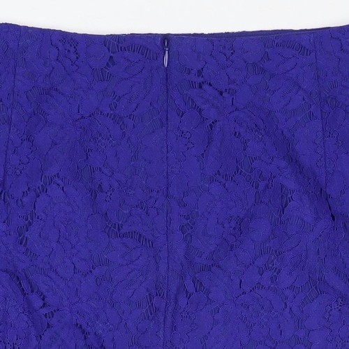 Hobbs Women's Purple Lace Pencil Skirt Size 18 - Picture 7 of 12