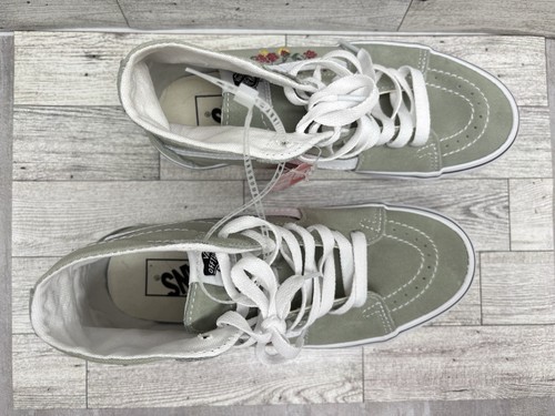 Vans Hi Tapered Damenschuhe Plateau Wildleder Canvas Blumenmuster wüstengrün Größe 5 - Bild 9 von 12