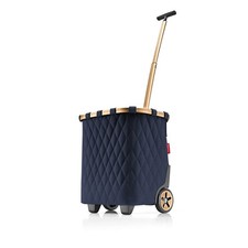 carrycruiser Rhombus Midnight Gold - Portable Shopping Trolley with Sturdy Al...