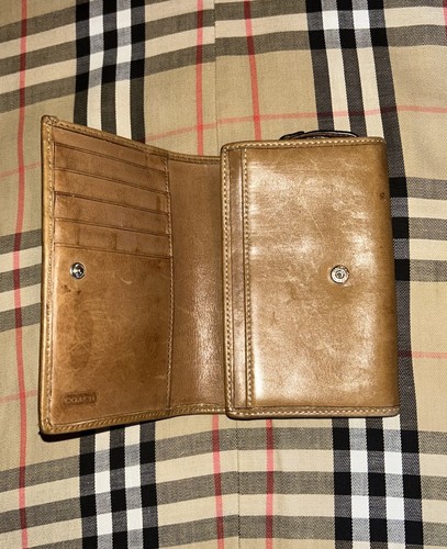 Vintage Coach Legacy Hamilton 3-in-1-Geldbörse mit Doppelfaltung braun Lederwaren Damen 4 x 6 - Bild 7 von 16