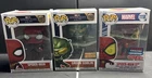 Funko Pop! Marvel Spider-Man Lot Of 3: 2 Spider-Man, Green Goblin NRFB Excl