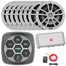 IBBTR19 BT 3-Zone Controller, 8x 6.5" 225W High-Performance Speakers, Amp, Kit