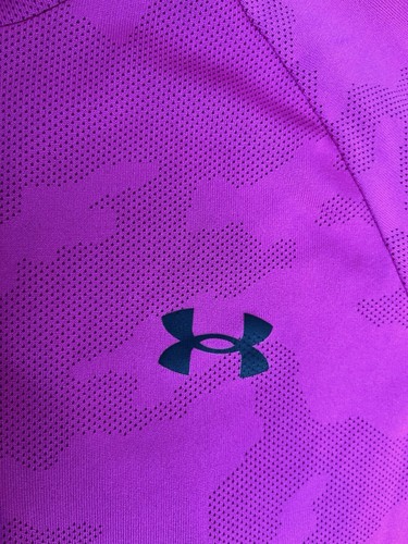 Men's Under Armour Loose S/S Athletic T-Shirt Extra Small XS Pink Camo - Picture 4 of 5