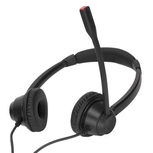 Rj9 Phone Headset Built In Hd Mic Binaural Office Headset Support Speaker Vo SPC - Zdjęcie 2 z 12
