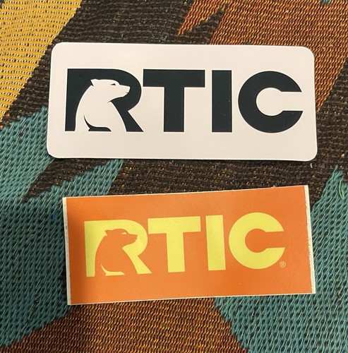 RTIC - Logo ADESIVI - 4,25" e 4" - Bianco e Arancione - Include 2 adesivi - NUOVO - Foto 2 di 2