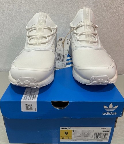 ADIDAS NMD V3 SHOES CLOUD WHITE GX9586 NEW MEN size 9 - Picture 2 of 5