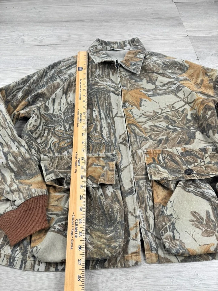 Vintage 10x Jacket Mens L Realtree Camo Made In USA  Hunting Turkey Shooting 80s - Image 3 of 4