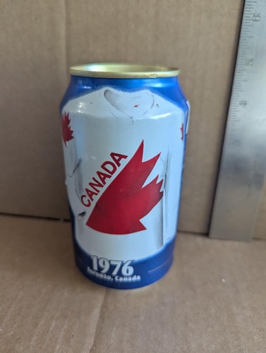 Vintage Cdn Pepsi Collectors Can - World Cup of Hockey 2004 - Team Canada 1976 - Picture 2 of 2