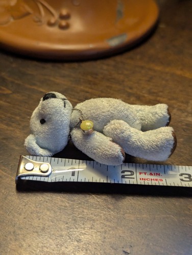 Russ Bearie Bear of Month OCTOBER Birthday Teddy Birthstone OPAL 2.5" Vintage - Picture 4 of 4