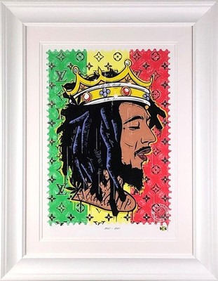 Get Up - Stand Up (Bob Marley) von JJ Adams. Gerahmt, Signiert Limited Edition