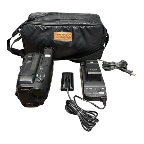 Sony CCD-TR93 8mm Camcorder Black W/charger,, Batterie Bag Parts Only - Picture 10 of 11