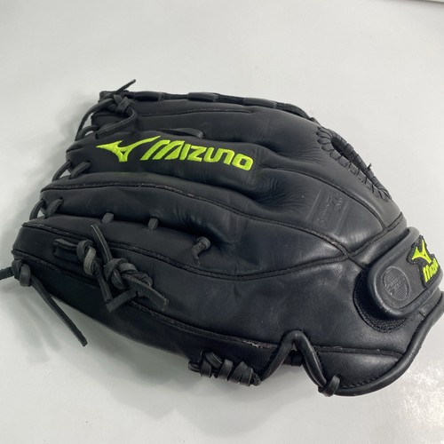 Mizuno GMVP 1258P Glove 12.5" FastPitch Softball Black Leather Glove RHT