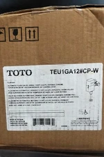 TOTO TEU1GA12#CP-W Exposed,Top Spud,Automatic Flush Valve 53CJ02