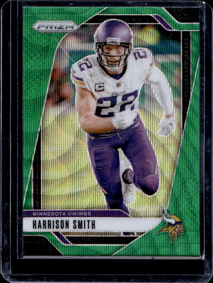 2024 Panini Prizm Harrison Smith Green Wave #190 Vikings