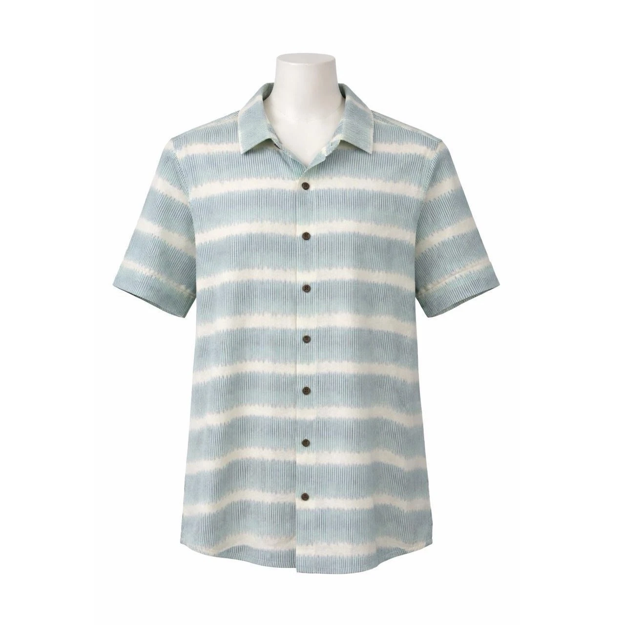 Otherwise blue striped linen shirt Size L #linen #striped