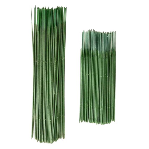 100 Pcs Fake Flower Stems Pole Decoration for Bouquet Wire Plastic Flowers - Picture 3 of 12