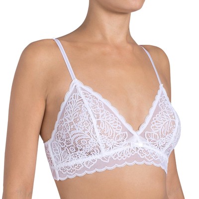 white padded bralette