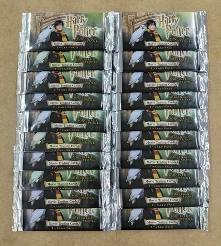 x20 New Sealed Harry Potter Movie Trading Card Packs - Sorcerer's Stone - Picture 1 of 4