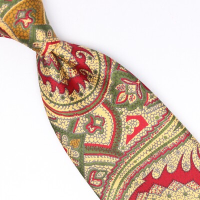Red Tyler and Tyler Mens Paisley Pocket Square
