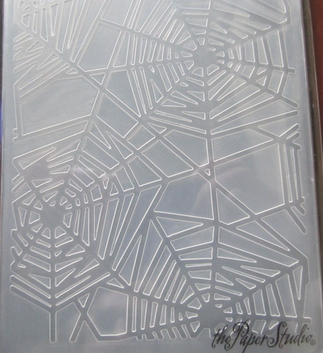 The Paper Studio Embossing Folders Halloween A2 SPIDER WEB ~ #749648 - Picture 2 of 3