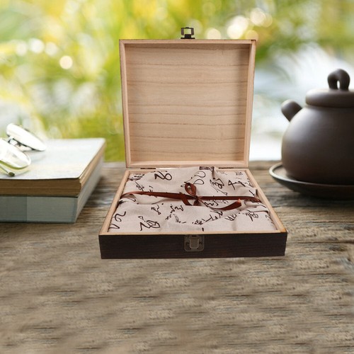 Solid Wood Storage Box Tea Bag Container Organizer for Bags Packet Holder - Picture 7 of 12