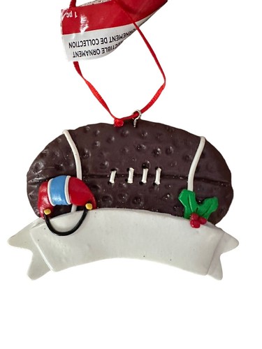 Ashland Football & Helmet Christmas Ornament Ready To Personalize with Name 3” - Picture 3 of 6