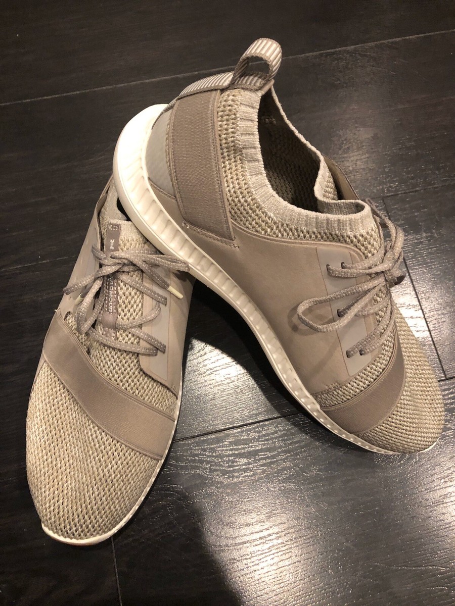 Men s Under Armour Threadborne Shift Running Shoes Beige 10.5 No Box