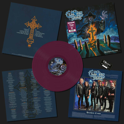 CLOVEN HOOF - HEATHEN CROSS, 2024 EU PURPLE vinyl LP + INSERT, 300 COPIES! NEW!