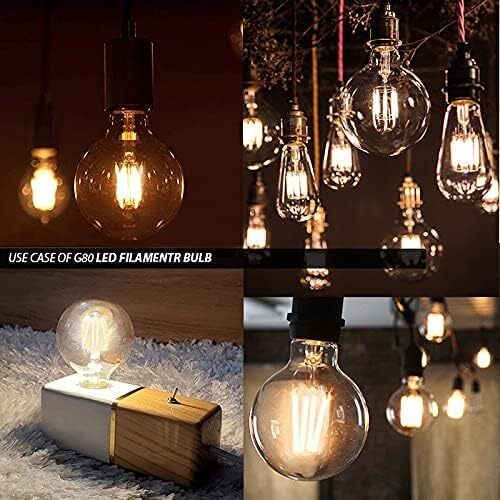 Vintage Dekorativ Glühbirne Filament LED Edison Birnen Dimmbar E27 Licht ein - Bild 37 von 121