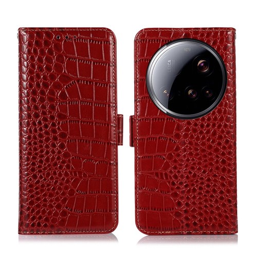 Krokodil Echt Leder Flip Wallet Case Hülle Tasche für Xiaomi 13 14 15 Ultra - Bild 28 von 28