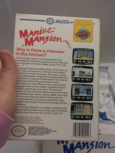 MANIAC MANSION NES NINTENDO CIB POSTER INSERTS 1990 JALECO LOOKS GREAT - Picture 23 of 23